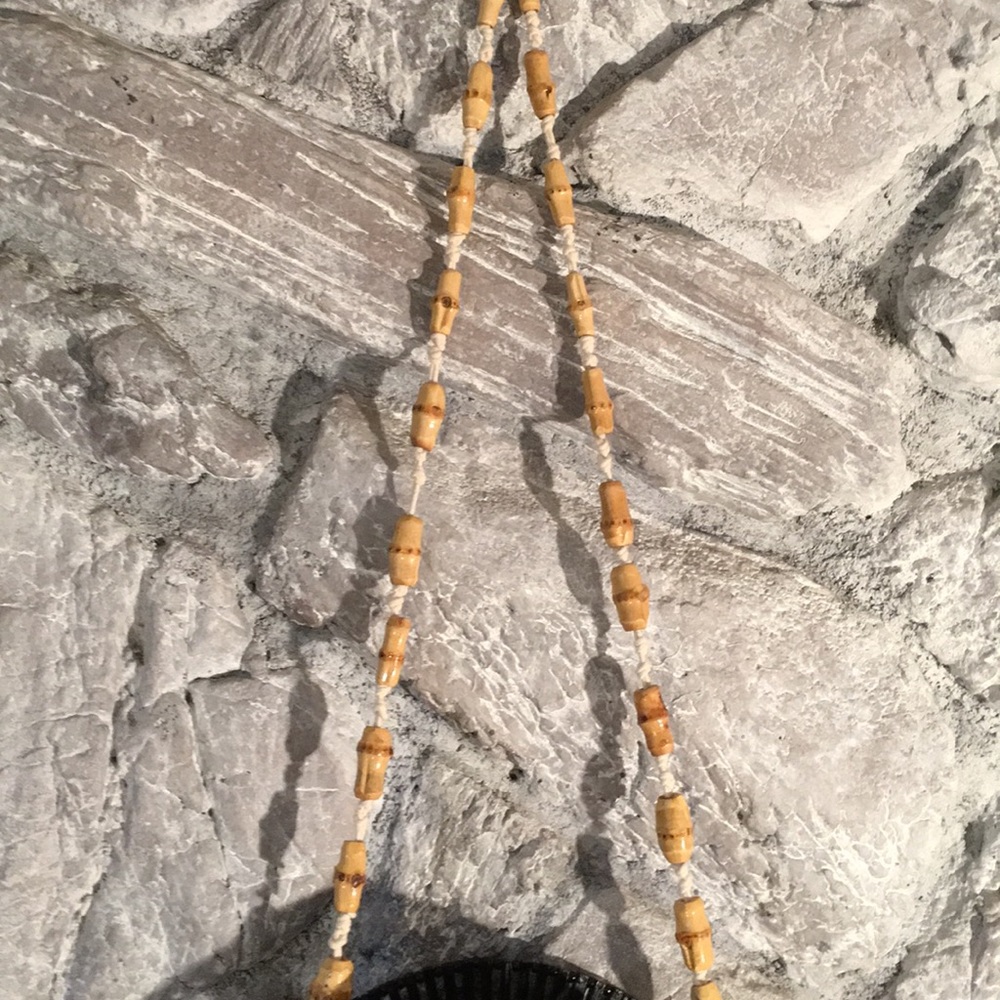 Black round bamboo with rope/bamboo strap - Picture 4 of 8